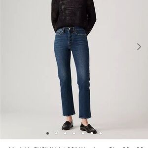 Levi's Women's Straight Leg Jeans - Dark Blue